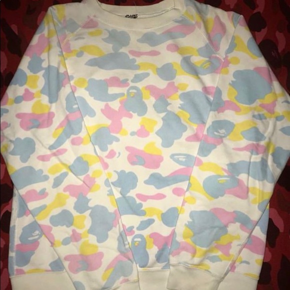 Bape cotton candy camo crewneck - Picture 1 of 4